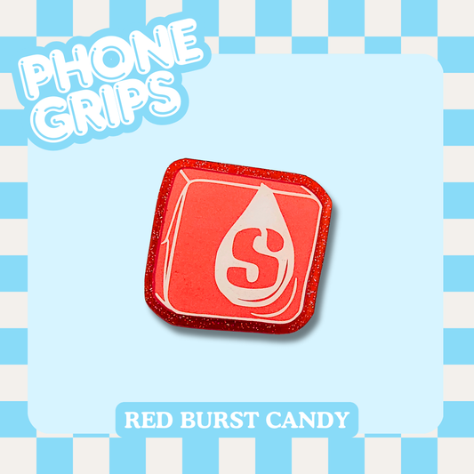 Red Burst Candy Phone Grip