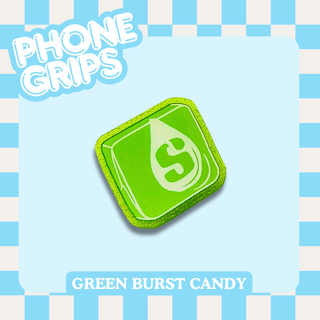 Green Burst Candy Phone Grip