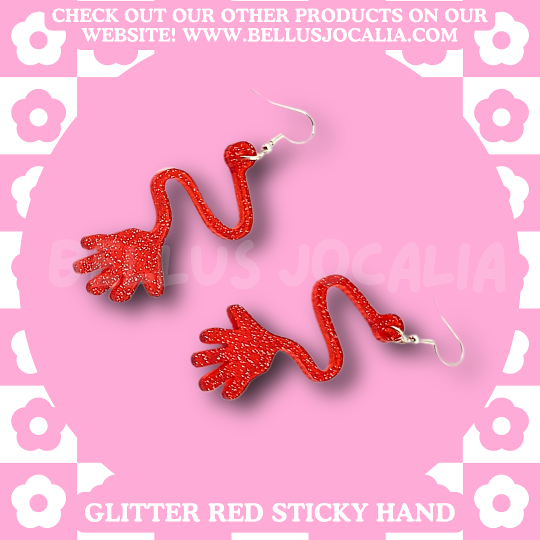 Sticky Hand Earrings