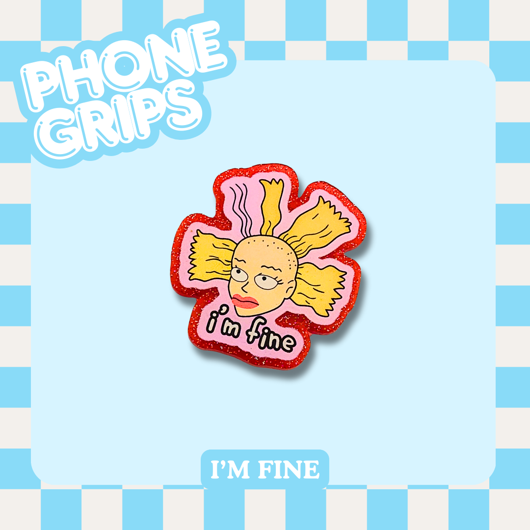 I'm Fine Phone Grip